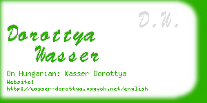 dorottya wasser business card